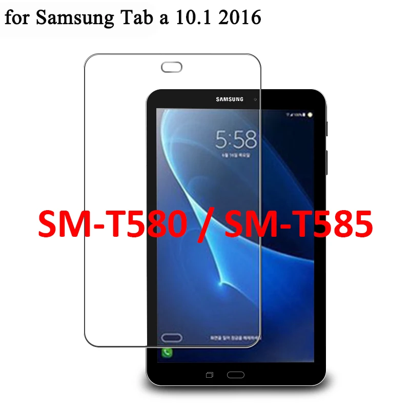 Прозрачное закаленное стекло для samsung galaxy tab a 6 7,0 T280 T285 Защитная пленка для экрана Sm-t285 tab a6 7,0 дюймов и galaxy tab a 10,1 - Цвет: For T580 T585 10.1