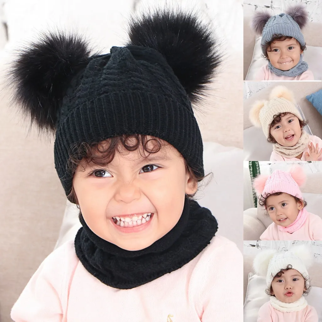 2019 Зимние новинки gorro шапки чародейки для малышей одноцветные зимние теплые