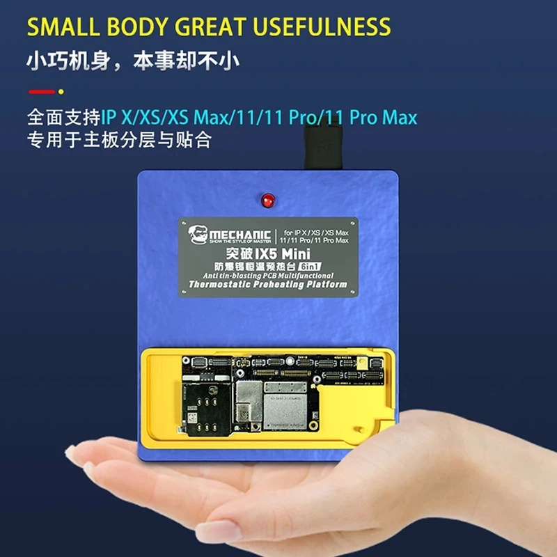 Mechanic IX5 Mini 6 в 1 Подогрев материнская плата разборная платформа для IPhone X/XS