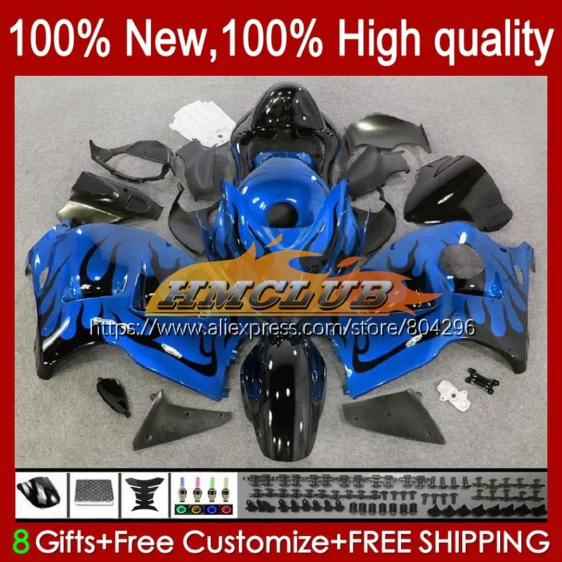 

Корпус для SUZUKI Hayabusa GSXR-1300 GSXR1300 96 97 98 99 01 43No.75 GSXR 1300 2002 синий и пламя 2003 2004 2005 2006 2007 обтекатель