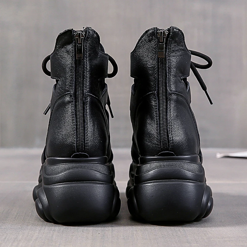 

Fish Mouth Platform Sandals New Summer Fashion Comfortable Casual Black Sports Trifle High Top Roman Sandals X775