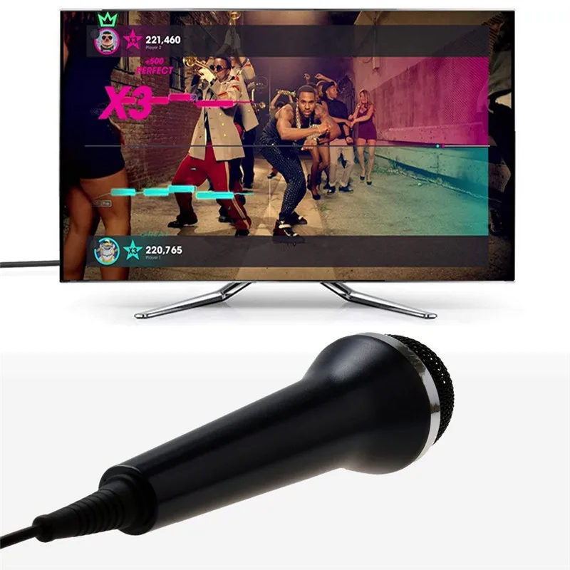 Портативный универсальный караоке микрофон для PS4 PS3 XBOX One 360 PC игр USB видеоигр