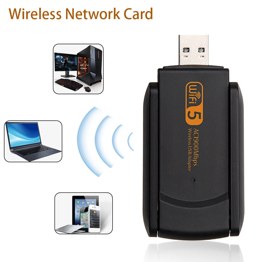 Беспроводная сетевая карта RTL8814 микросхема Mini Ethernet 2 4G 5G USB 3 0 1900Mbps Ключ Wifi адаптер