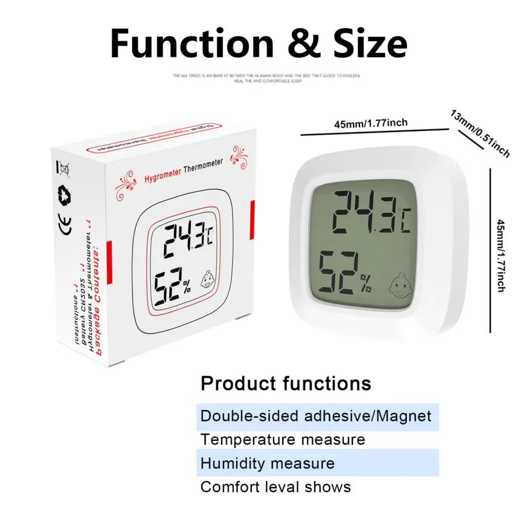 mini lcd digital hygrometer thermometer indoor electronic temperature humidity meter sensor gauge weather station higrometro free global shipping