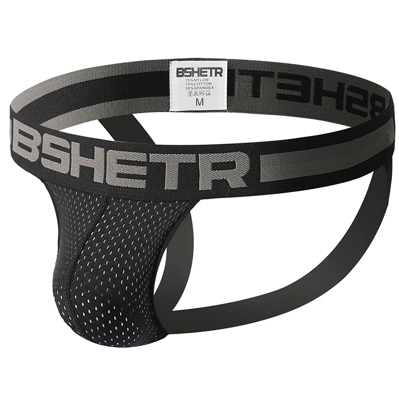 Мужские трусики стринги Новые BSHETR сетчатые дышащие мужские трусы сексуальные