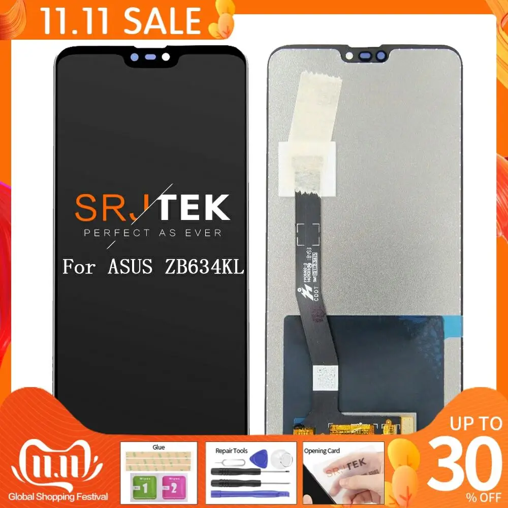 

Оригинальный ЖК-дисплей 6,26 дюйма для Asus Zenfone Max Plus(M2)/ Shot ZB634KL, сенсорный экран с дигитайзером в сборе, Новый ЖК-дисплей для Asus ZB634KL
