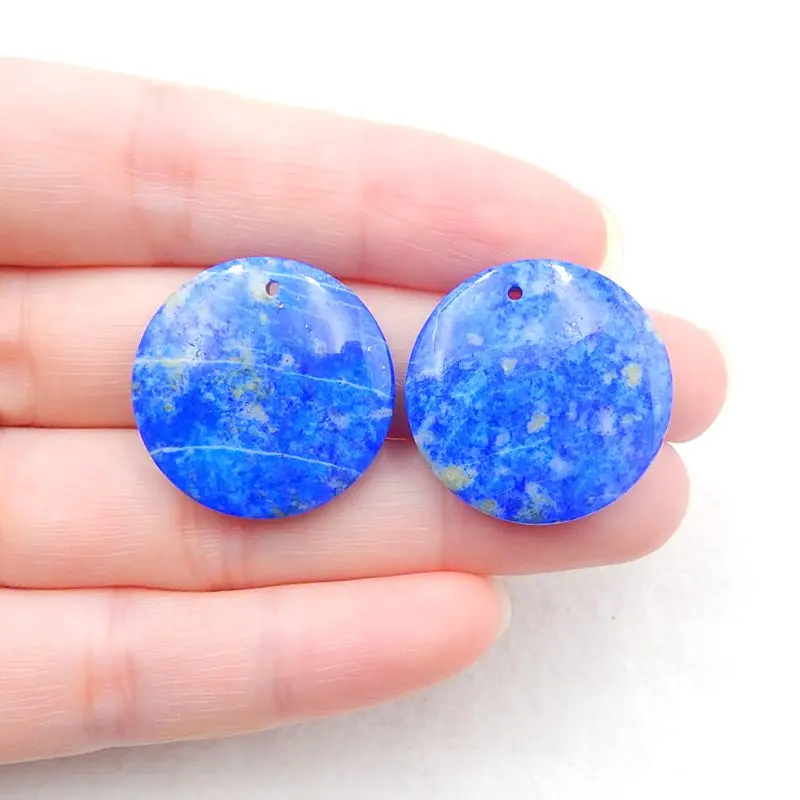 Модные серьги из натурального камня с лазуритом для женщин ювелирные изделия