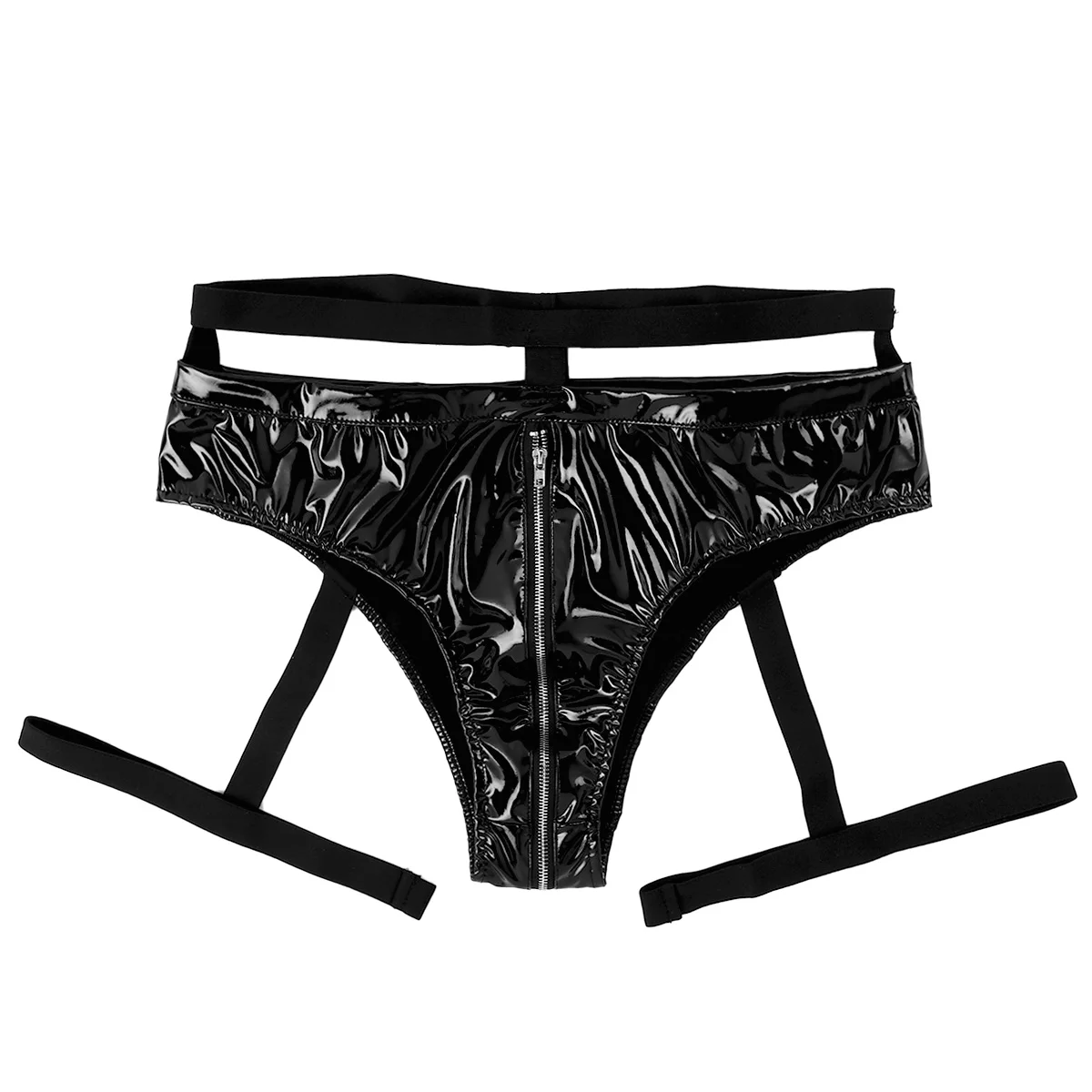 Мужская кожаная одежда сексуальное нижнее белье Клубная латексные бантики для