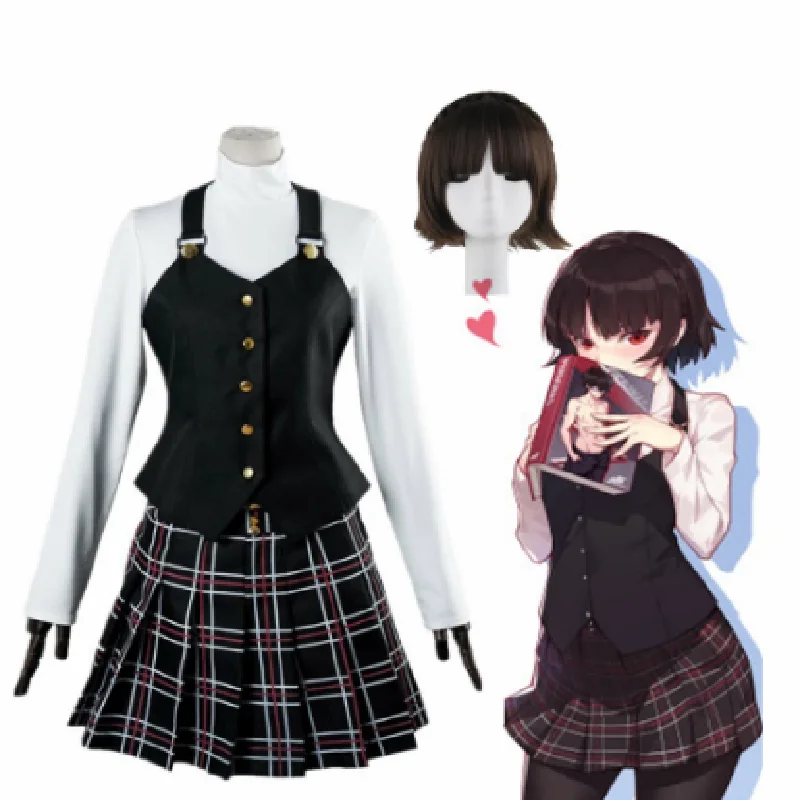 

Game Anime Persona 5 P5 Queen Makoto Niijima Cosplay Costume School Uniform Dresses Vetement Manga