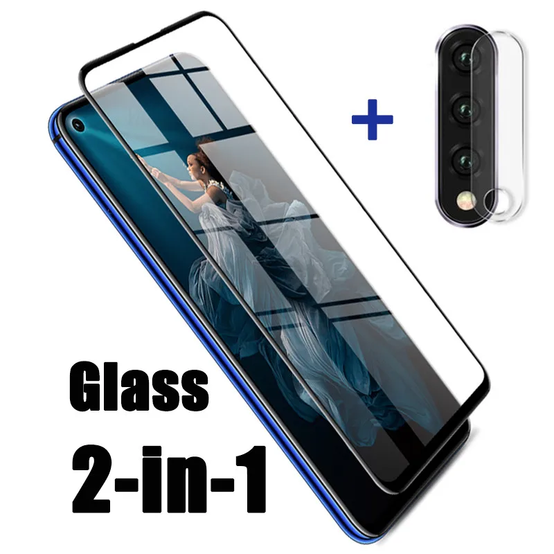 Защитное стекло 2 в 1 для Honor 20 Pro Защитная пленка объектива камеры закаленное Huawei