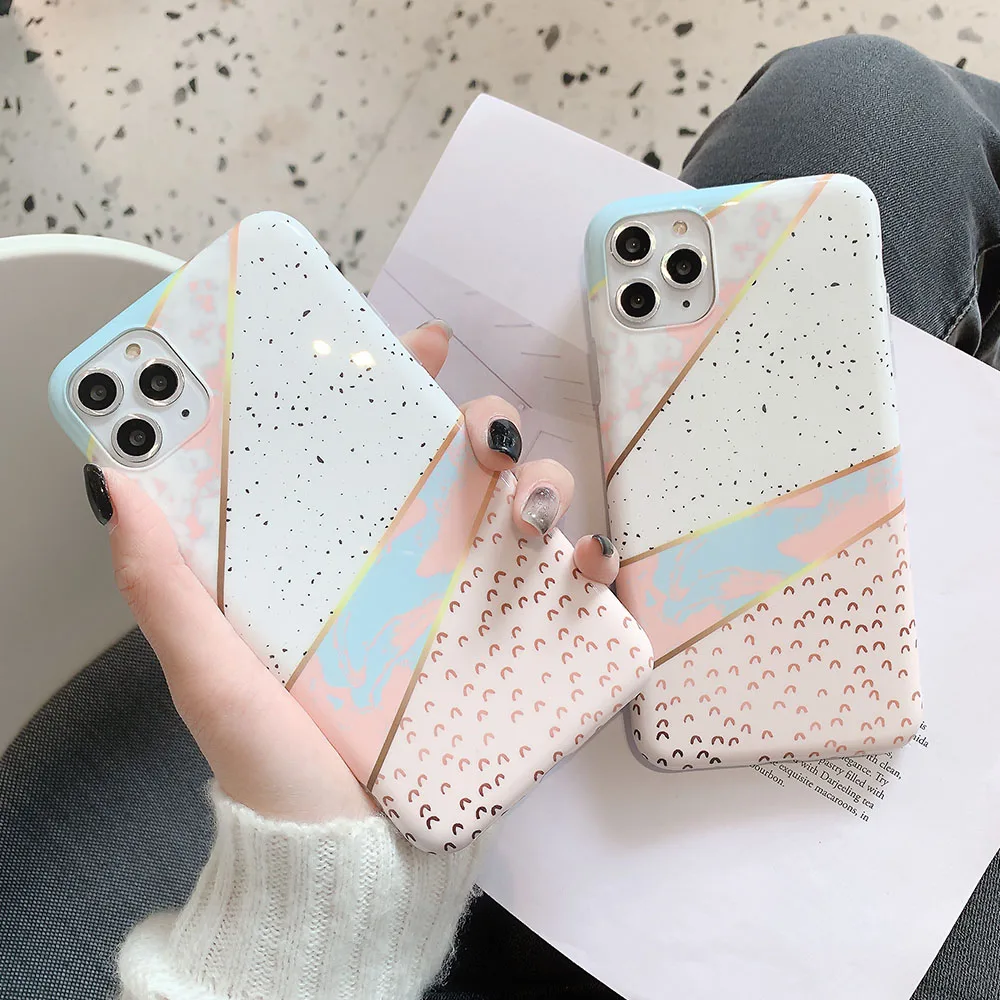 Блестящий розовый чехол для телефона iPhone 11 Pro Max XR XS MAX 6 6s 7 8 Plus X мягкие чехлы из ТПУ