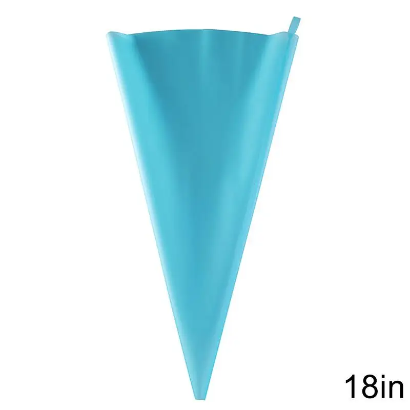 

New Cake Pastry Bag Reusable Blue Silicone Icing Piping Cream Pastry Bag Nozzle DIY Cake Baking Decorating Tool For Cake Fondant