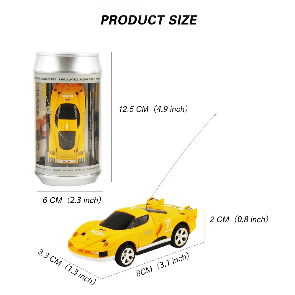 8 цветов 20 км/ч колы Мини RC автомобиль радио дистанционное управление микро