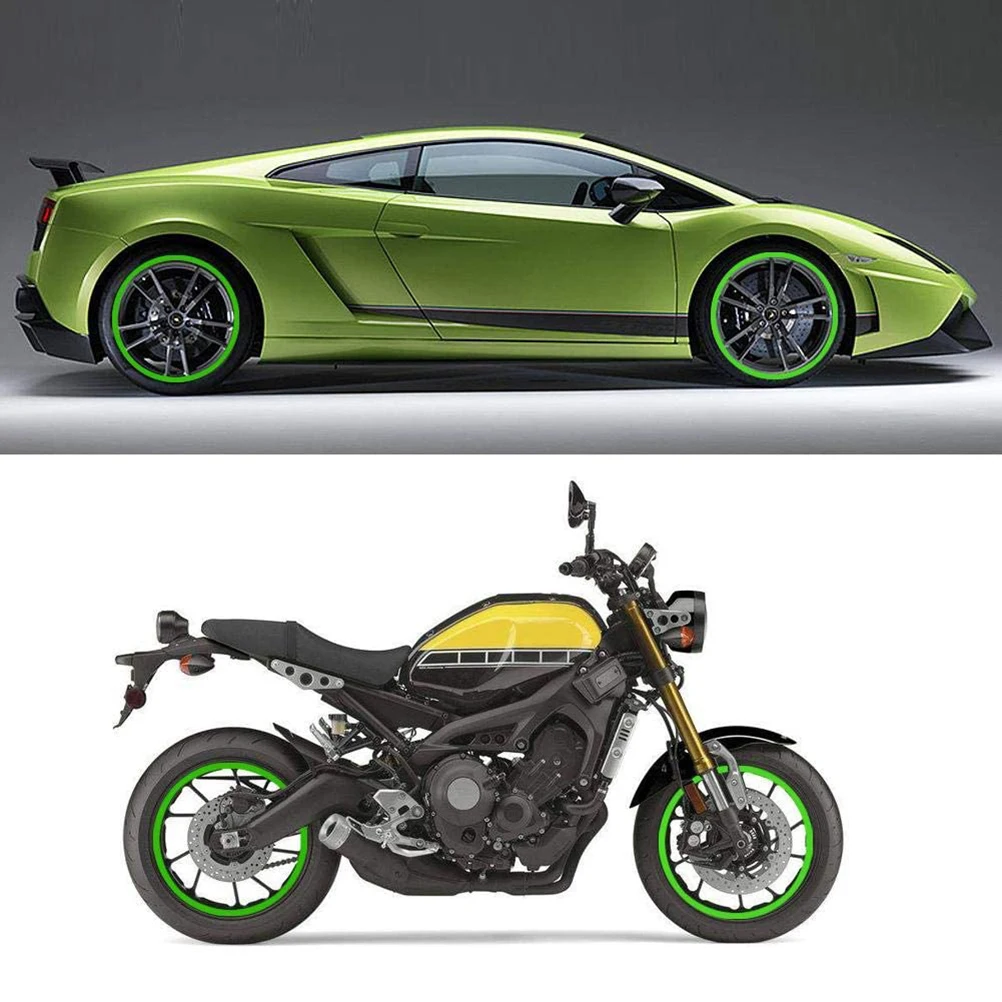 

Wheel Stickers PVC Reflective Pinstripe Steering Wheel Protection Tape Sticker Car and Motorcycle Wheels