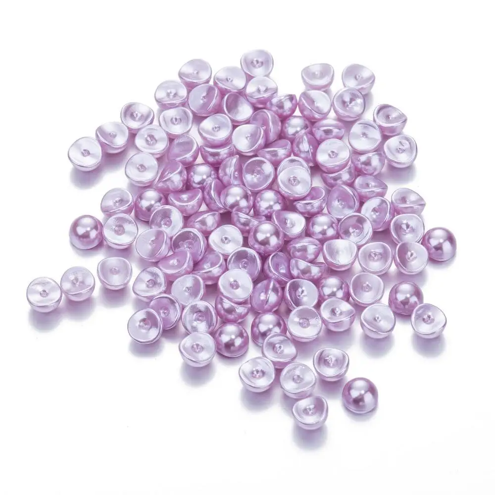 

100pcs/lot nail pearl decoration irregular round pearl Concave Pearls Nail Art Beads pearl Bubble Pearls For Nail Decoration -