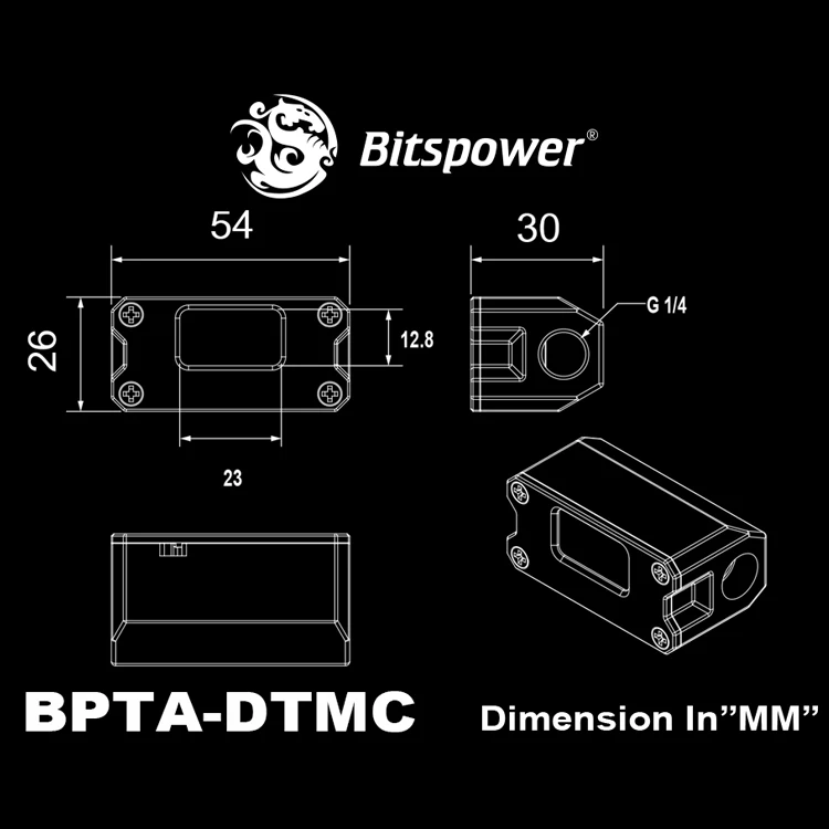 Bitspower Touchaqua цифровой тепловой датчик температуры дисплей экран термометр
