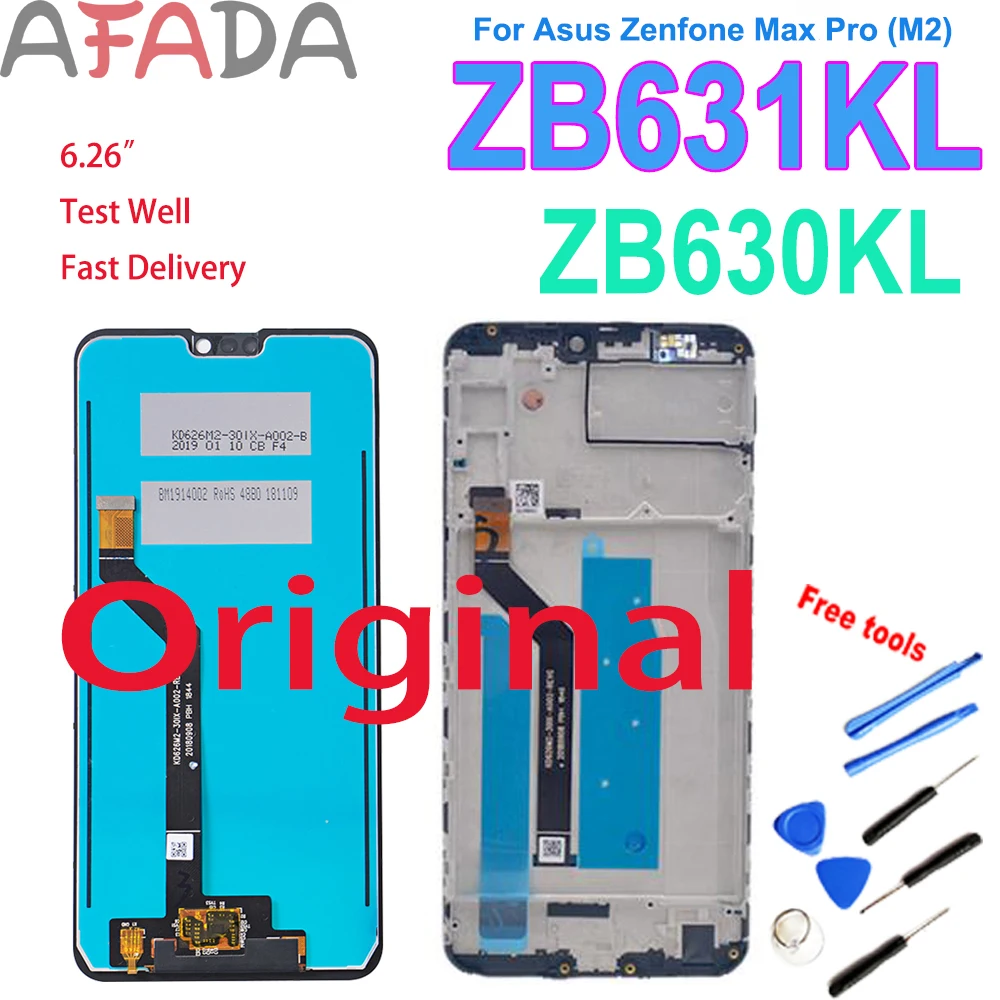 Оригинальный ЖК дисплей 6 26 ''для Asus Zenfone Max Pro (M2) ZB630KL ZB631KL сенсорный экран с