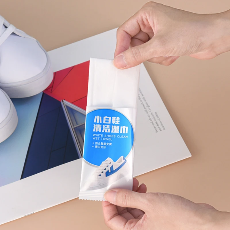 Shoe Wipe Ultra-clean Travel Portable Individually Disposable Wipes Brush Clean Sneakers Tool Cleaning Wrapped | Дом и сад
