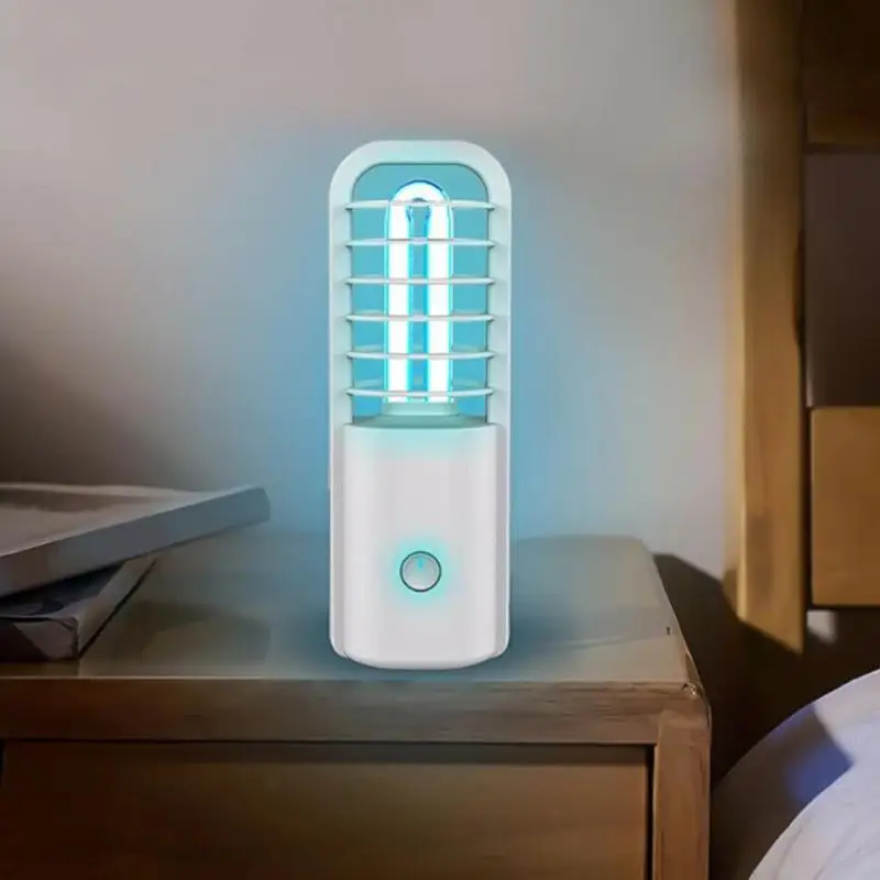 

Black and white two-color ultraviolet lamp portable desktop USB lamp