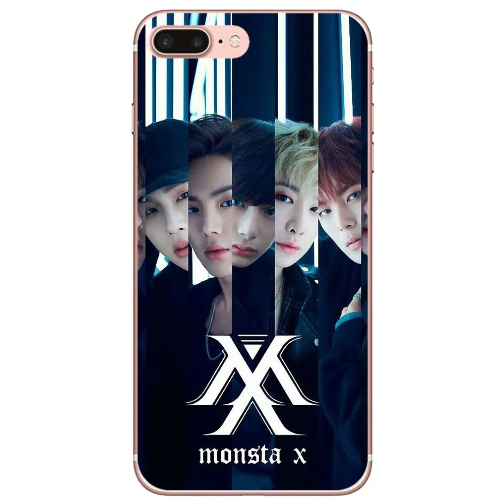 Силиконовый чехол для iPhone 10 11 12 13 Mini Pro 4S SE 5C 6 6S 7 8 X XR XS Plus Max 2020 Monsta KPOP Boy Group - купить
