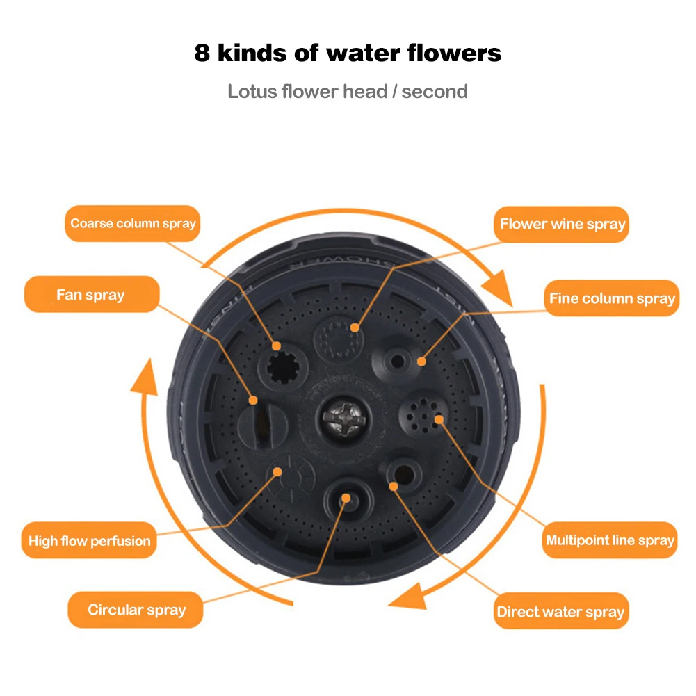 8 шаблон Сад водяной пистолет шланг автомойки двора вода спрей спринклерной
