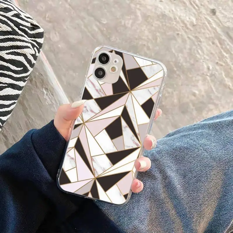 

Phone Case For iphone 12 11 8 7 6s 6 5 5s 5c se plus mini x xs xr pro max Luxury Marble wire lace Transparent soft