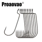 10 шт.лот Мягкая приманка из высокоуглеродистой стали C-образный крючок с офсетным хвостовиком крючок для червя джиг-Риг Рыболовная Снасть Размер 6 4 2 1 10 20 30 40