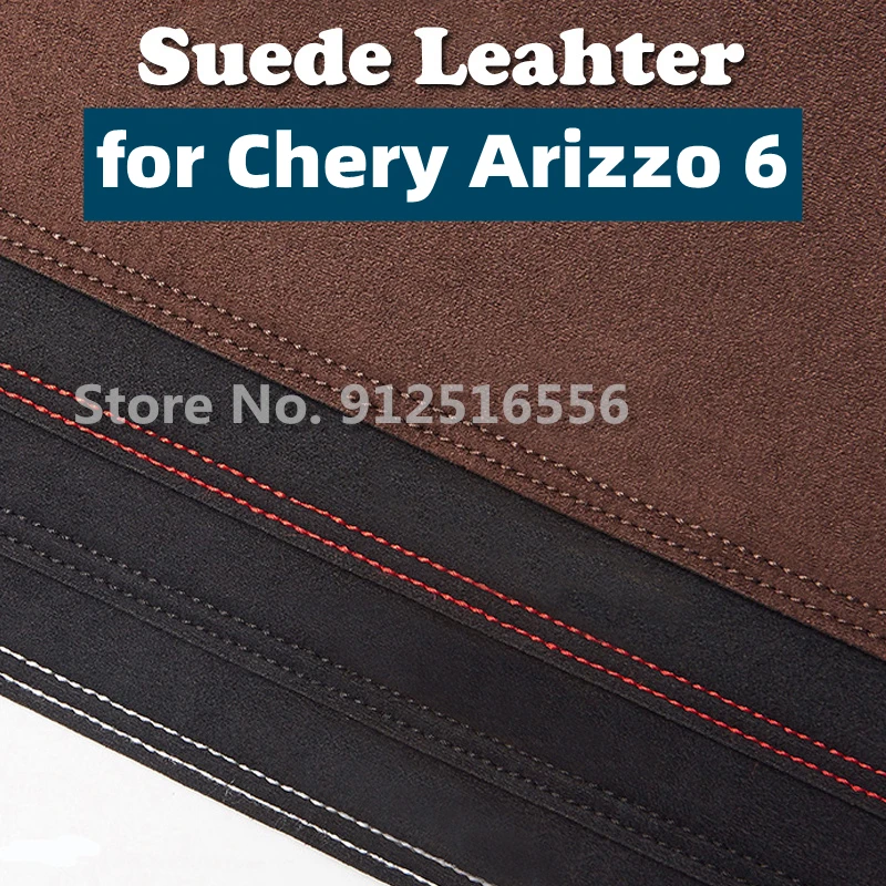 

Car Suede Leather Dashmat Dash Mats Pad Dashboard Cover Sun Shade Carpet for Chery Arizzo 6 GX 2018 2019 2020 2021