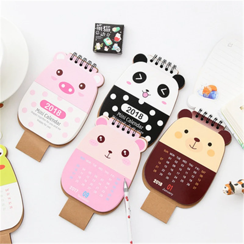 DL 2018 милый оптовый рекламный Настольный мультяшный Специальный Календарь