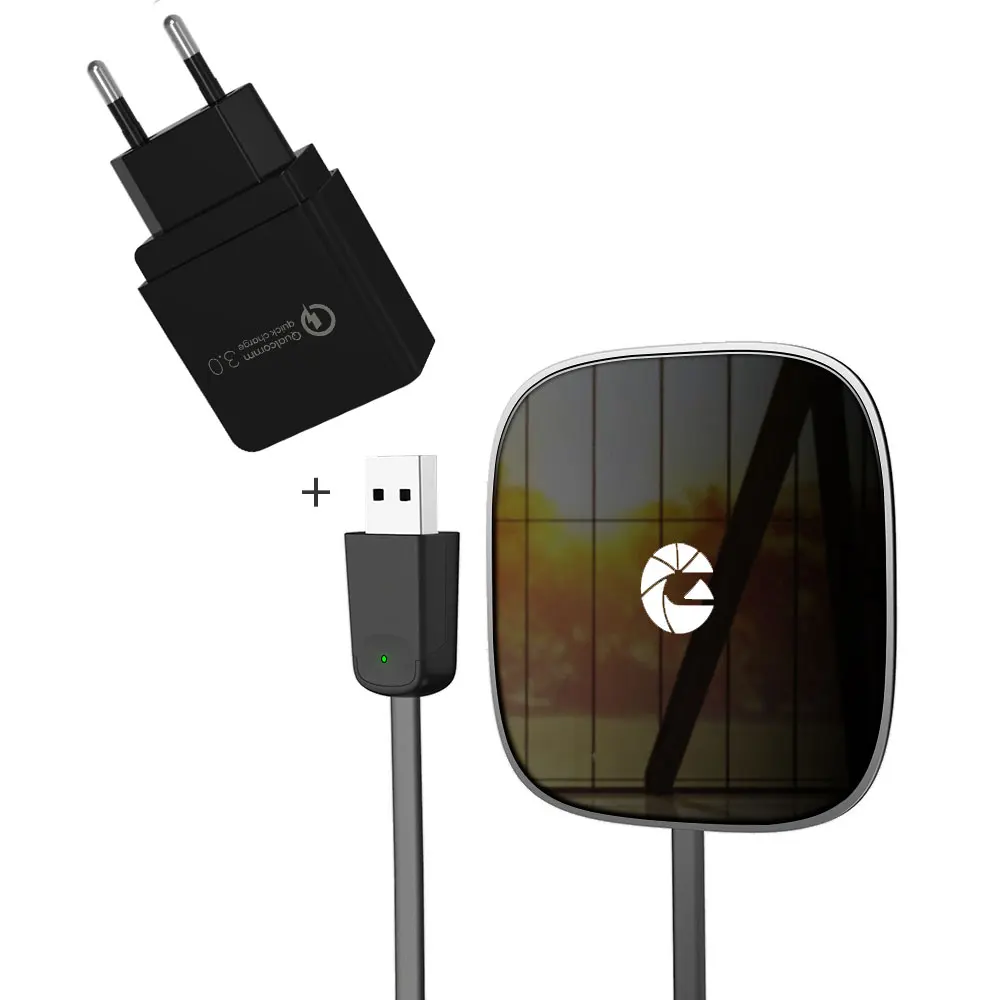 Qi 10 Вт тонкое Беспроводное зарядное устройство для быстрой зарядки для Iphone 11 Pro Max XS MAX XR X 8 samsung S9 s10 huawei P30 Pro Беспроводное зарядное устройство - Цвет: EU QC 3.0