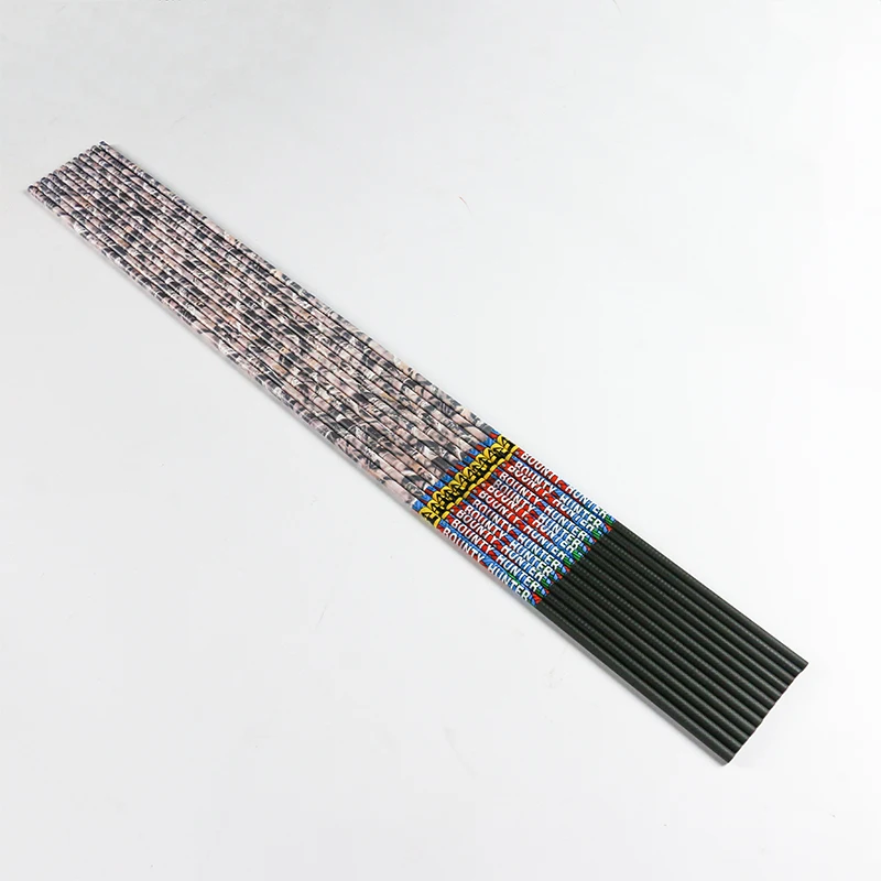 Linkboy стрельба из лука чистого карбона 1k волнистый вал для стрел серый камуфляж ID 6