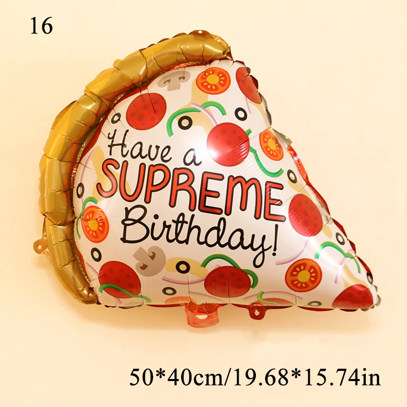 

1pc Donuts Lollipop Pizza Ice Cream Hot Dog Candy Birthday Party Wedding Balloons Decor Sprinkle Doughnut Foil Helium Balloon