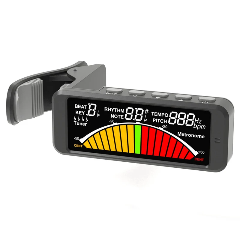 3in1 gitarre tuner große lcd bildschirm metronom generator für chromatische gitarre bass violine ukuleleelektrische guitartuner pedal clip