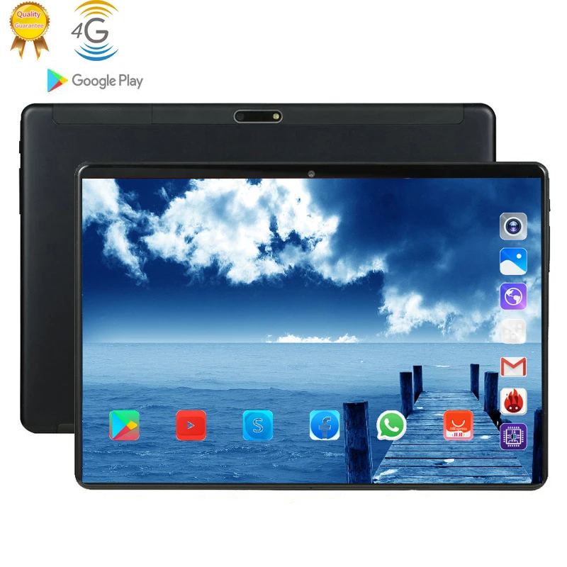Планшет Tab phablet 10, сенсорный экран, Android 9,0, четыре ядра, ОЗУ 6 ГБ, ПЗУ 64 ГБ, камера 8 МП, Wi-Fi, 10,1 дюймов, планшет, 4G LTE Pro pc