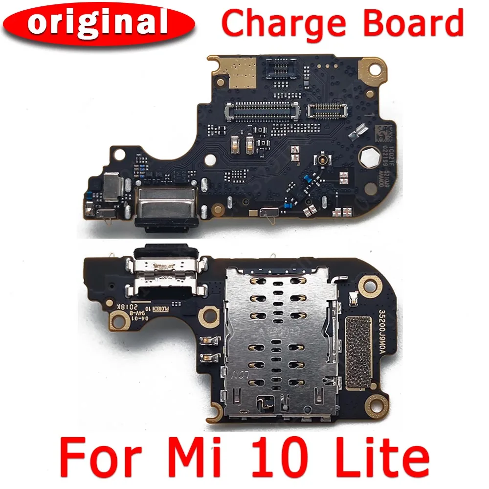 

Original Charging Port For Xiaomi Mi 10 Lite Mi10 Charge Board USB PCB Dock Connector Flex Plate Replacement Spare Parts
