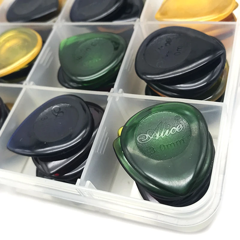 600pcs Alice Transparent Big/Small Mediator Durable Water Drop Guitar Picks Rain Bass Plectrum 1.0/2.0/3.0mm | Спорт и развлечения