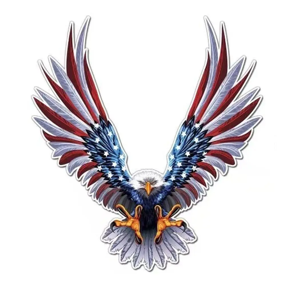 Автомобильная наклейка Flying Hawk Авто Грузовик США Орел ПЭТ флаг капюшон бампер
