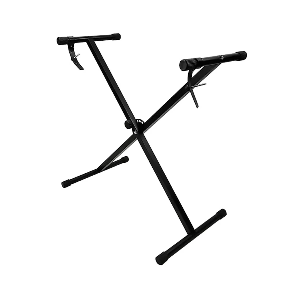 

Universal Folding Piano Keyboard Stand Bracket X-Style Heavy Duty Metal Material with Anti-Slip Rubber Caps for MIDI Keyboard
