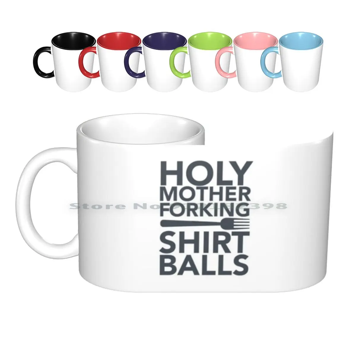 

Holy Mother Forking Shirt Balls Ceramic Mugs Coffee Cups Milk Tea Mug The Good Place Good Place Mother Forking What The Fork