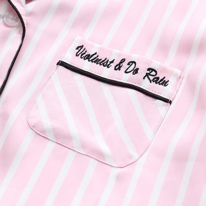 Женские пижамные комплекты с длинными рукавами и принтом на тонких лямках 5 шт.