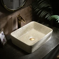 ceramic above counter basin jingde town wash basin rectangular household basin bathroom artistic wash basin
