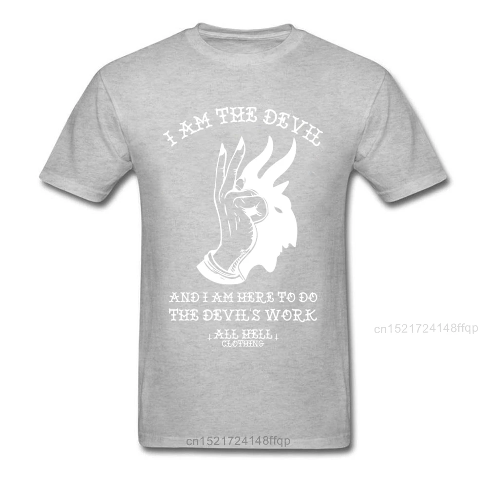 Мужская футболка с короткими рукавами Devils Work белая Повседневная из 100% хлопка