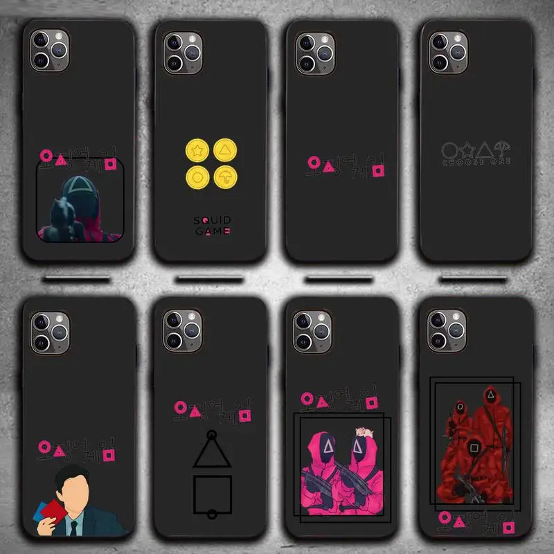 

Squid Game Lee Jung Jae Phone Case for iPhone 13 11 12 Pro X XS XR Samsung A S 10 20 30 51 Plus pro Max mobile bags