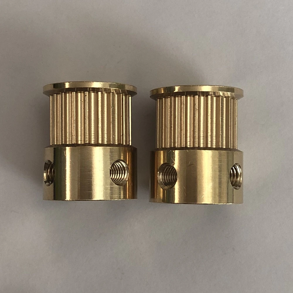 2 шт./лот латунь 3 м 20 Зубцов зубчатый шкив диаметр 8 мм Ширина ремня 10 м-20 зубьев