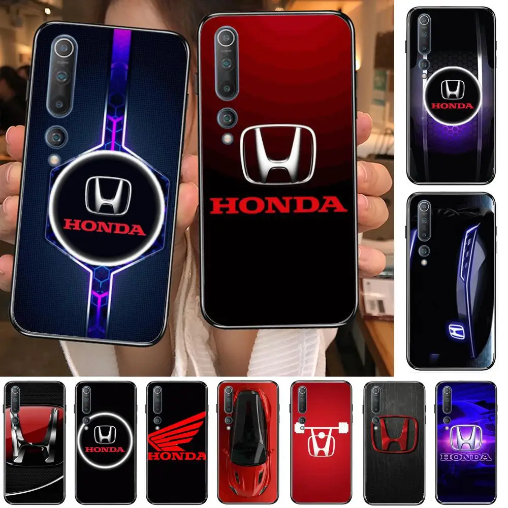 

Luxury sports car H-Honda Phone Case For xiaomi mi11 5g 10 liti Ultra 9Pro SE 3 8 Note Anime Black Cover Silicone Back Pretty tp