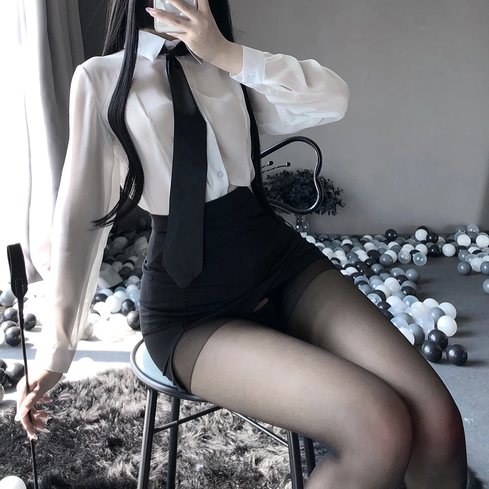 Сексуальное женское белье офисные женские туфли форма костюм кота учителя