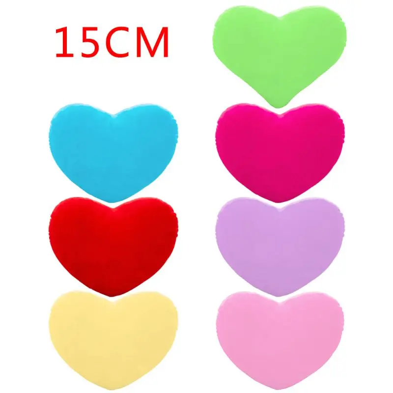 

15cm Heart Shape Decorative Throw Pillow PP Cotton Soft Creative Doll Lover Gift