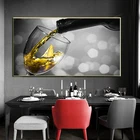 Скандинавская живопись, винный бокал, катер, картины, плакаты и принты, настенные картины для гостиной, ресторана, кухни, Декор