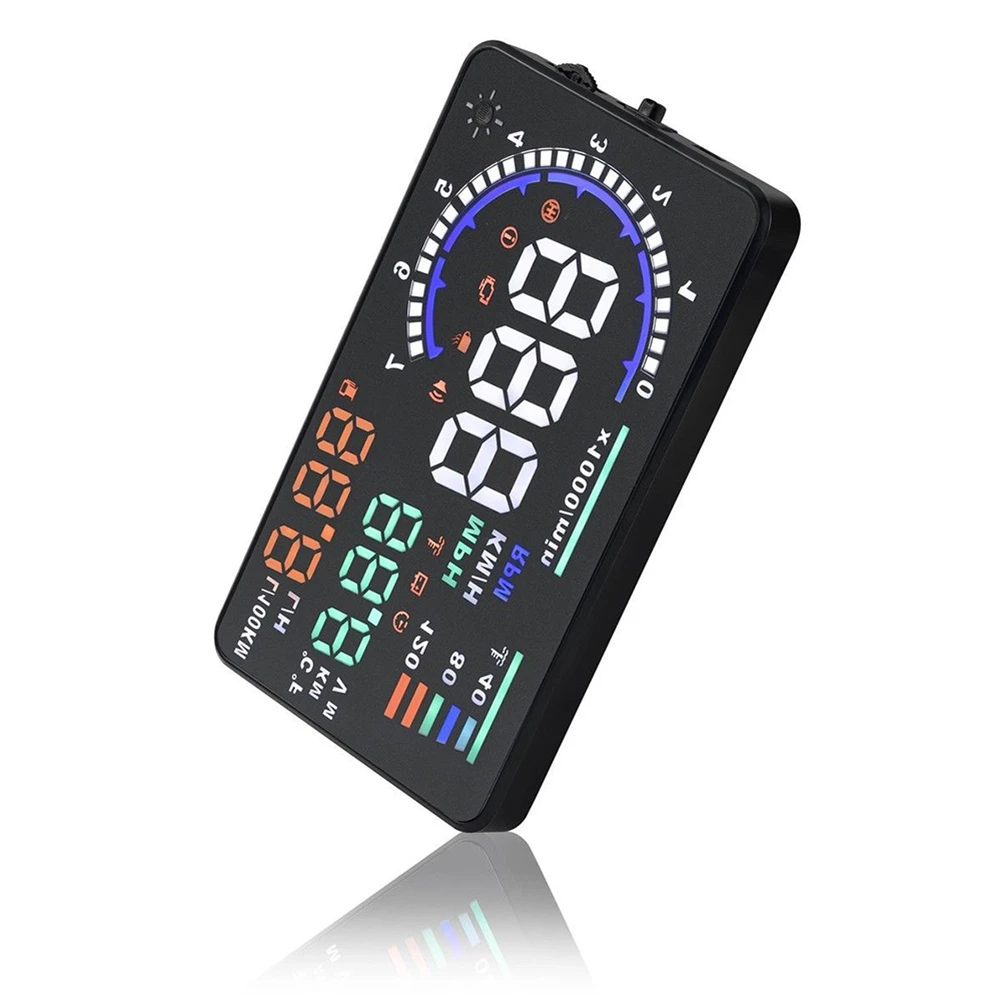 

Smart System Hud Display Car Windshield Projector Security Alarm Warning Overspeed RPM Voltage Head Up Display Car OBD2