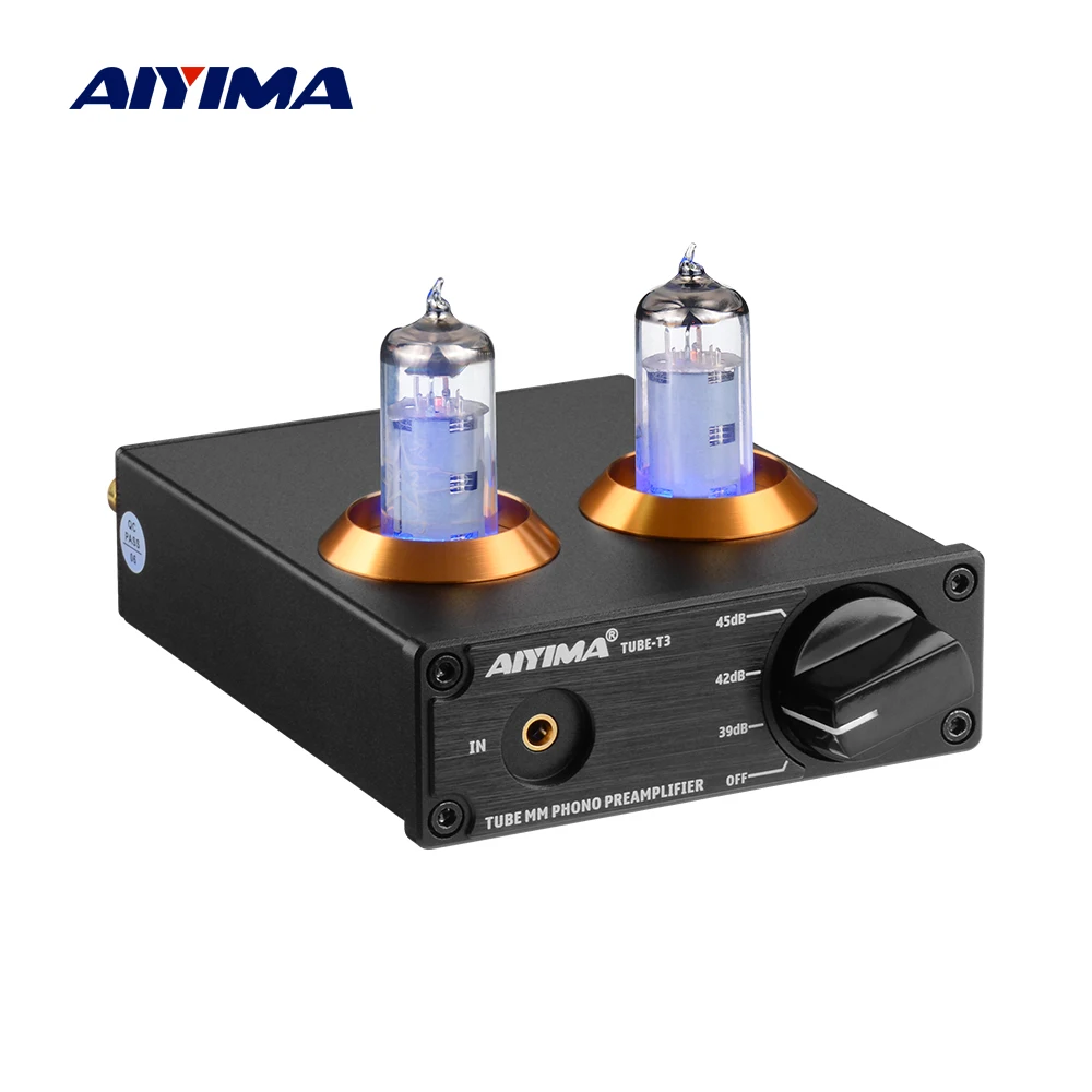 AIYIMA Tube T3 HiFi предусилитель аудио Плата вакуумная трубка 6J2 для фонографа усилитель
